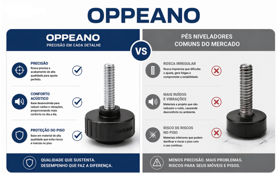 Pés niveladores para móveis: Como evitar instabilidade e retrabalho na montagem sob medida. 2 image 7