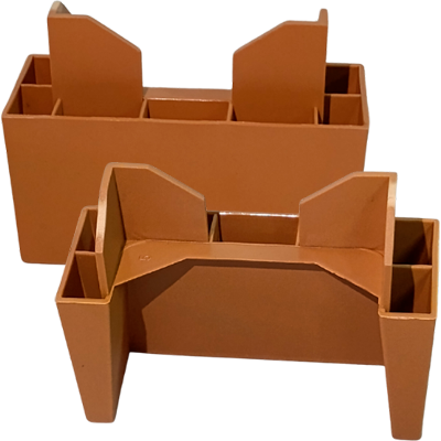 Pé U 100x40x50mm Retangular